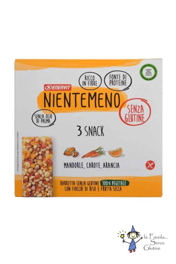 Snack Nientemeno mandorla carota arancia gr 23x3 Enervit