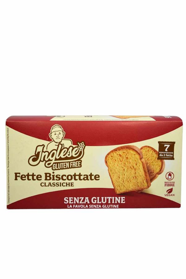 Fette biscottate classiche senza lattosio vegan gr 28,5x7 Inglese