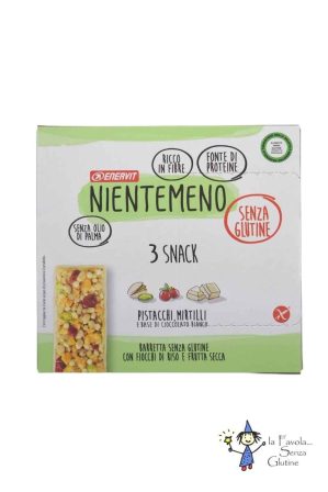 Snack Nientemeno pistacchi mirtilli cioccolato bianco gr 23x3 Enervit