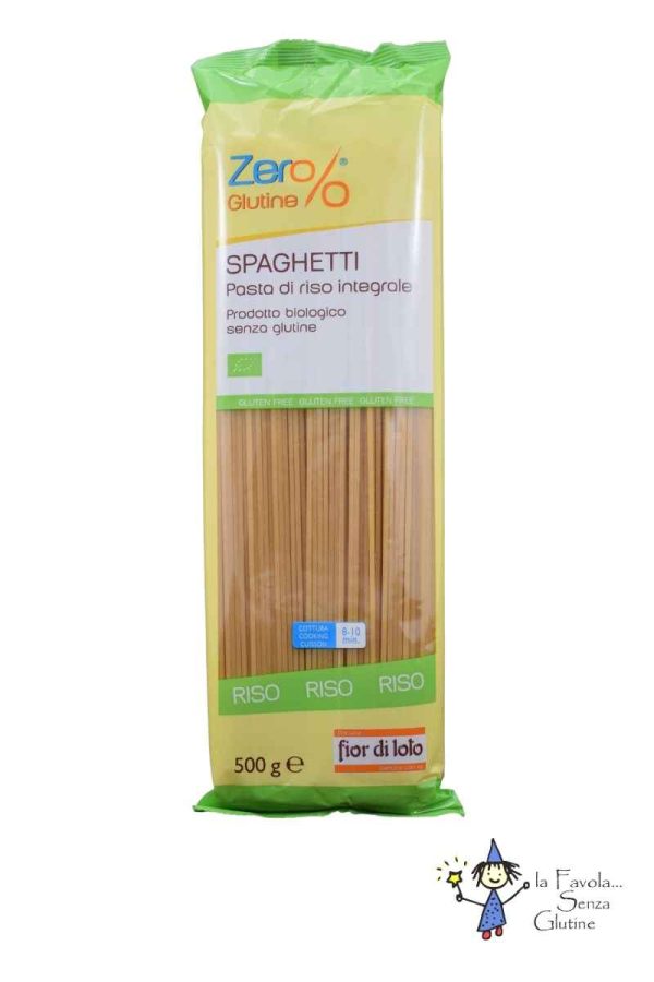 Spaghetti di riso integrale gr 500 Fior di Loto
