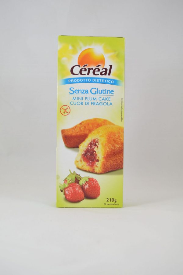 MINI PLUM CAKE ALLA FRAGOLA GR. 35 X 6 CEREAL