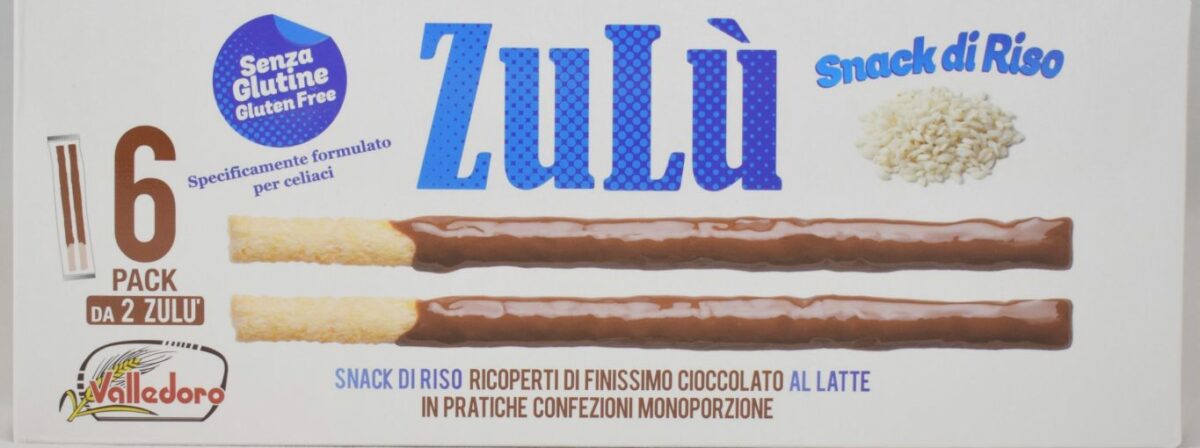 ZULU' AL RISO CON CIOCCOLATO AL LATTE GR.140 VALLEDORO