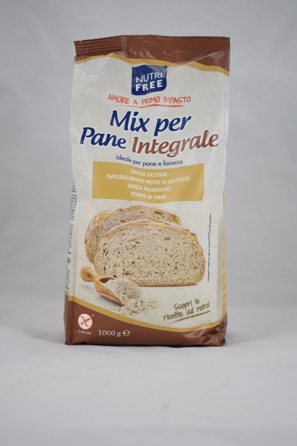MIX PER PANE INTEGRALE SENZA LATTOSIO KG. 1 NUTRIFREE