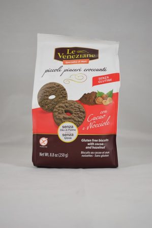 BISCOTTI CON CACAO E NOCCIOLA GR. 250 LE VENEZIANE