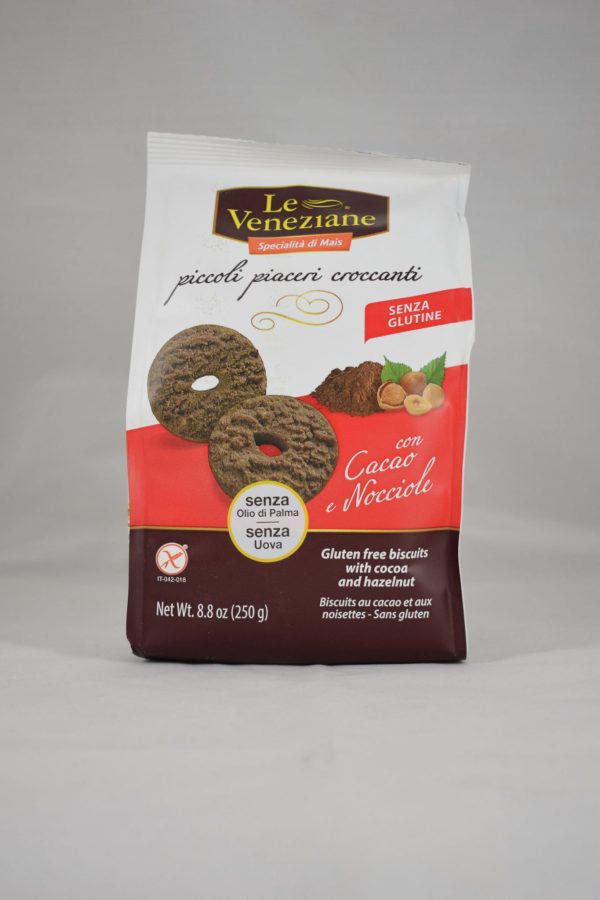 BISCOTTI CON CACAO E NOCCIOLA GR. 250 LE VENEZIANE