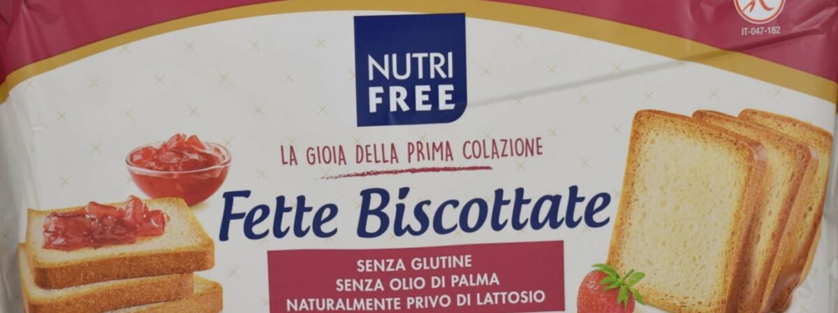 FETTE BISCOTTATE SENZA LATTOSIO GR. 37,5X6 NUTRIFREE