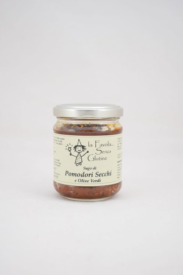 SUGO POMODORI SECCHI E OLIVE VERDI GR. 180 LA FAVOLA SENZA GLUTINE