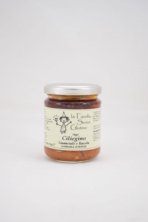 SUGO CILIEGINO GUANCIALE E RUCOLA GR. 180 LA FAVOLA SENZA GLUTINE