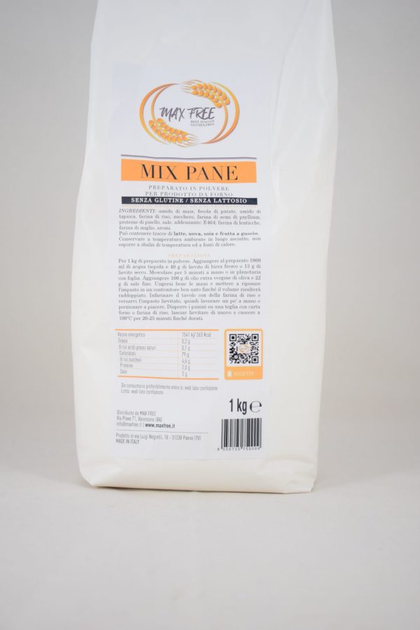 MIX PANE SENZA LATTOSIO KG. 1 MAX FREE