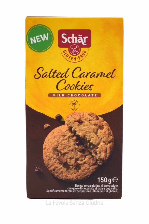 Biscotti salted caramel cookies gr 150 Schar