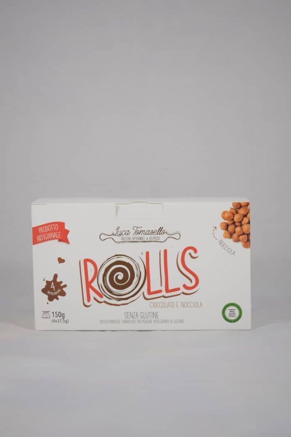 Rolls cioccolato e nocciola gr 37,5x4 Luca Tomasello