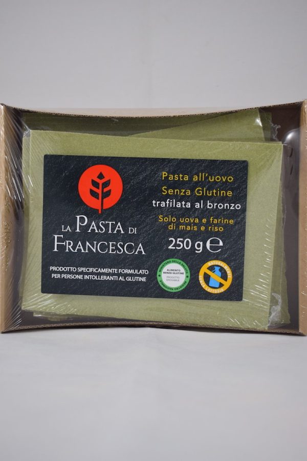 LASAGNE AGLI SPINACI SENZA LATTOSIO GR. 250 LA PASTA DI FRANCESCA