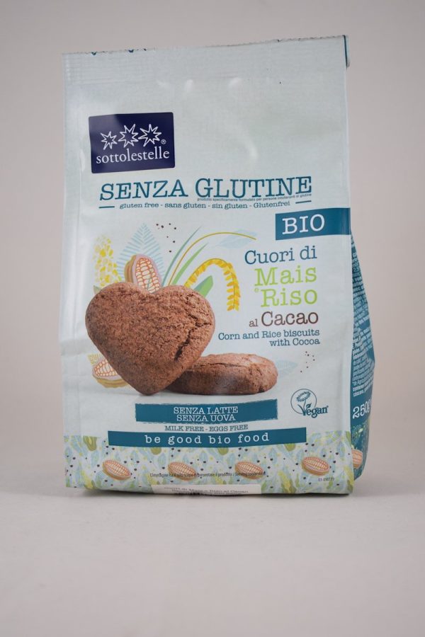 CUORI DI MAIS E RISO AL CACAO GR. 250 SOTTOLESTELLE