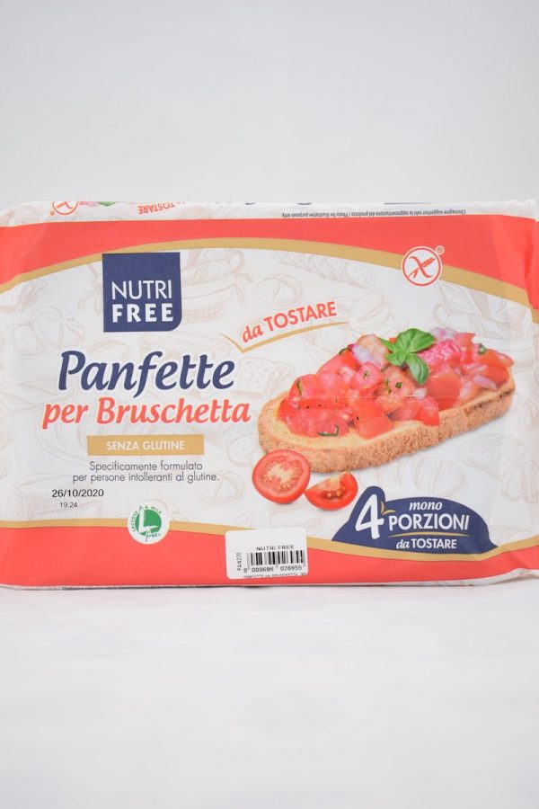 PANFETTE PER BRUSCHETTA SENZA LATTOSIO GR. 75X4 PZ NUTRIFREE