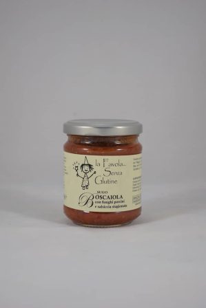 Sugo alla boscaiola con porcini e salsiccia gr 180 La Favola Senza Glutine