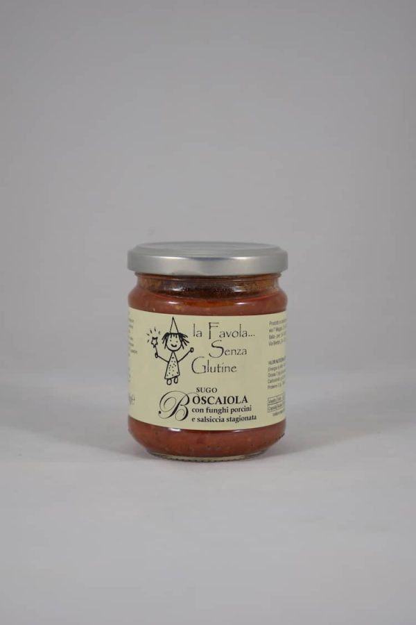 Sugo alla boscaiola con porcini e salsiccia gr 180 La Favola Senza Glutine
