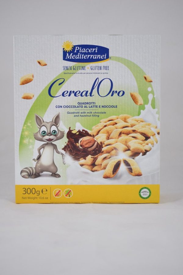 QUADROTTI CON CIOCCOLATO AL LATTE E NOCCIOLE GR 300 PIACERI MEDITERRANEI
