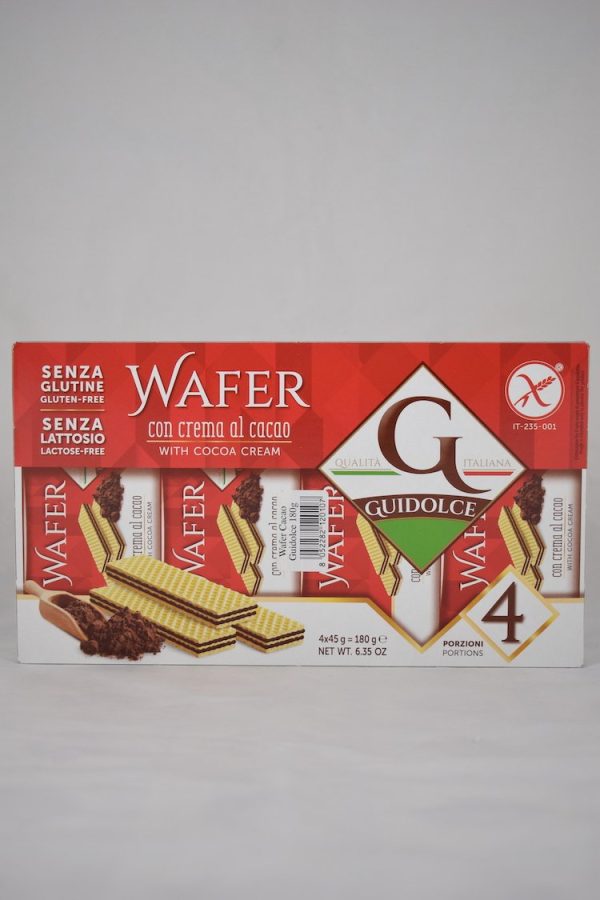 WAFER CREMA DI CACAO GR. 45X4 SENZA LATTOSIO GUIDOLCE