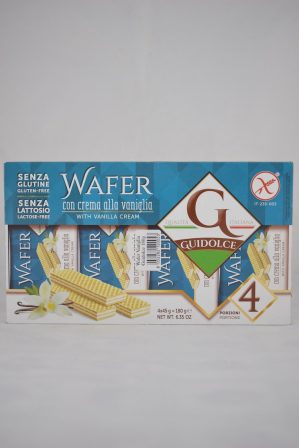 WAFER CREMA DI VANIGLIA GR. 45X4 SENZA LATTOSIO GUIDOLCE