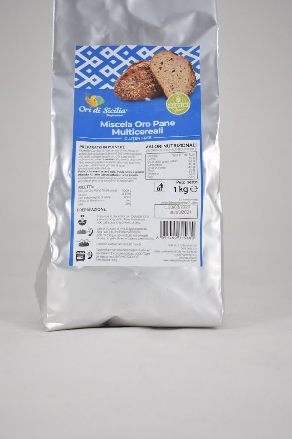 MISCELA ORO PANE MULTICEREALI KG. 1 ORI DI SICILIA
