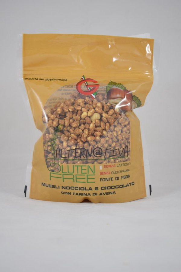 Muesli croccante cioccolato e nocciole gr 300 Laboratorio Graziosi