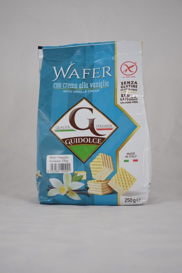 WAFER CREMA DI VANIGLIA GR. 250 SENZA LATTOSIO GUIDOLCE