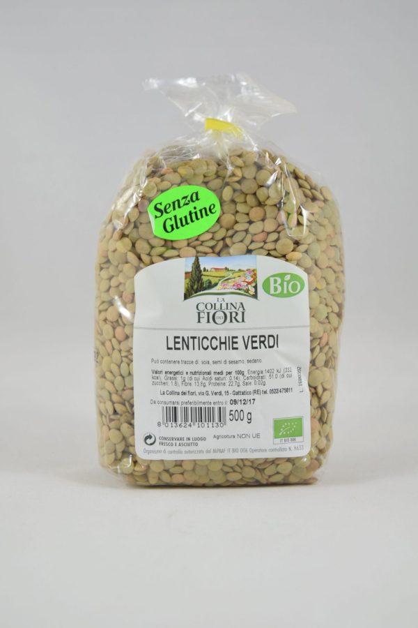 LENTICCHIE VERDI PICCOLE BIO GR. 500 LA COLLINA DEI FIORI