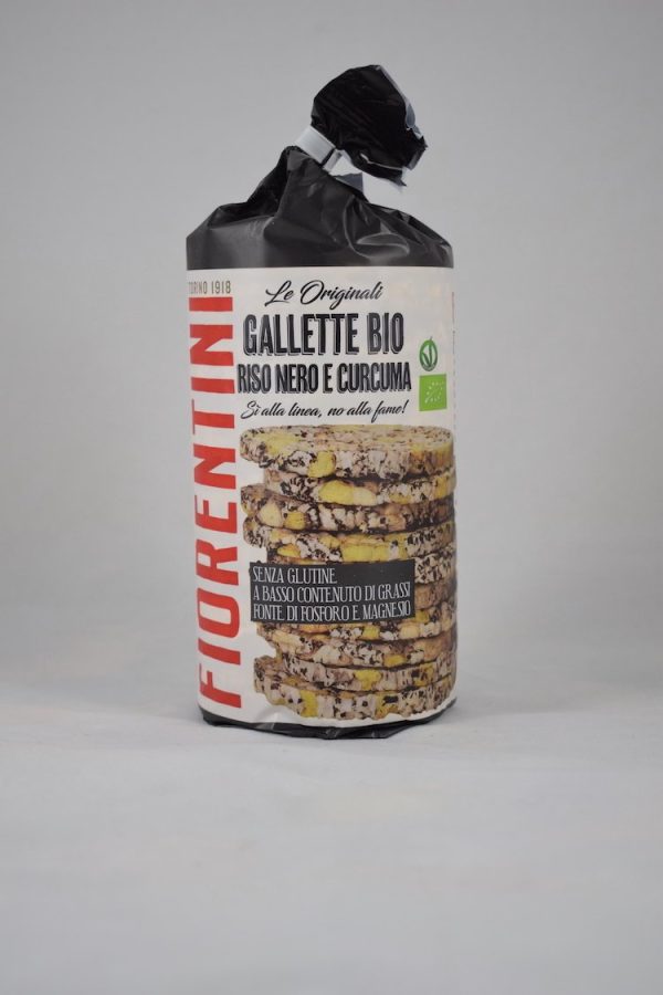 GALLETTE DI RISO NERO E CURCUMA BIO VEGANE GR.100 FIORENTINI