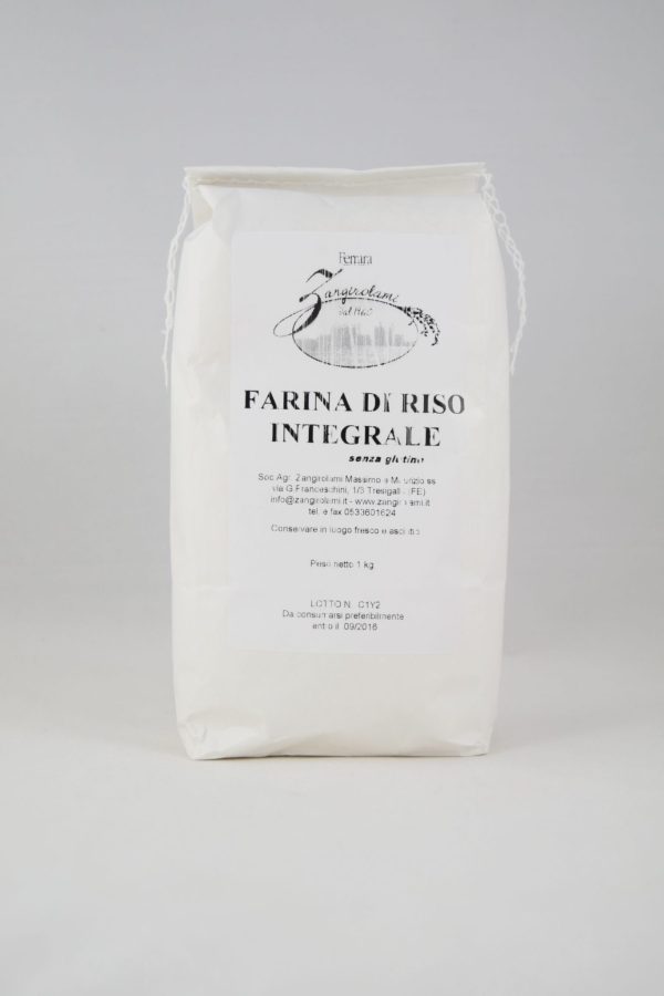 Farina di riso integrale kg 1 Zangirolami