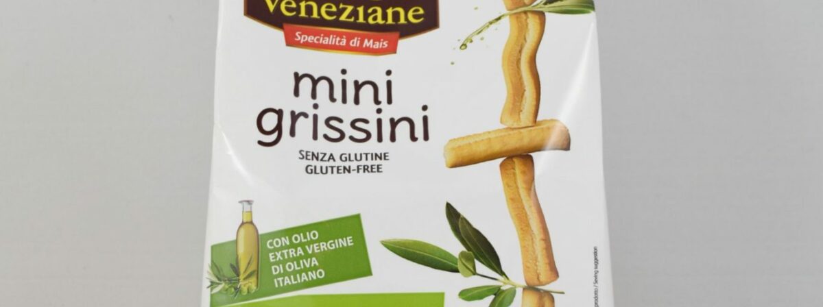 MINI GRISSINI CON OLIO EXTRA VER. D'OLIVA GR. 250 LE VENEZIANE