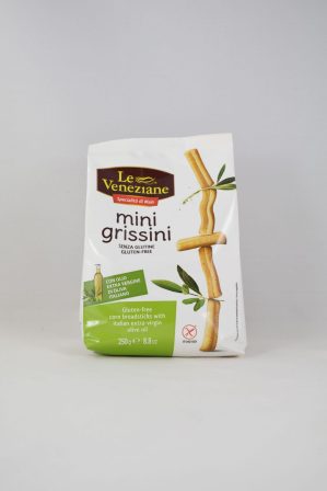 MINI GRISSINI CON OLIO EXTRA VER. D'OLIVA GR. 250 LE VENEZIANE