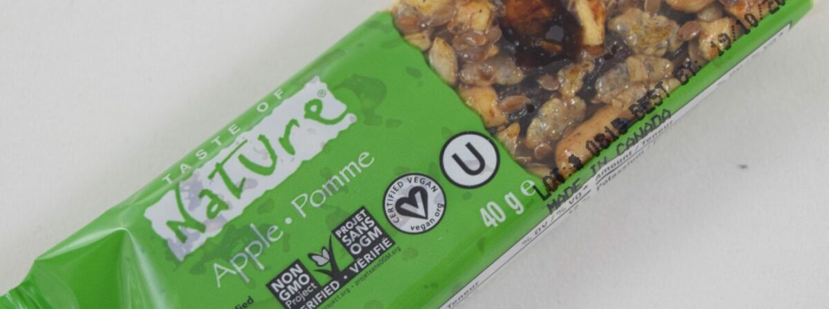 SNACK BARRETTE ALLA MELA GR. 40 TASTE OF NATURE