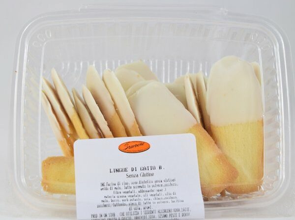 LINGUE DI GATTO AL CIOCCOLATO BIANCO GR. 200 STAR BENE