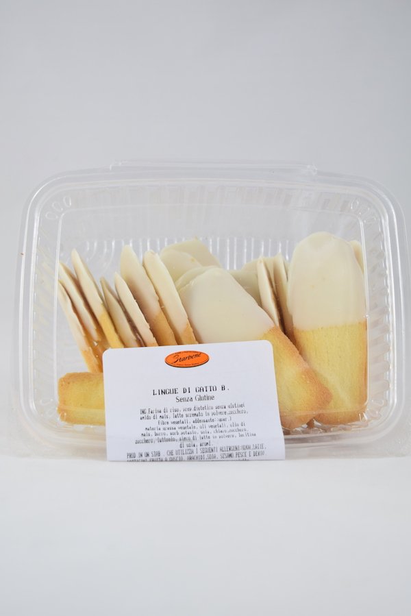 LINGUE DI GATTO AL CIOCCOLATO BIANCO GR. 200 STAR BENE