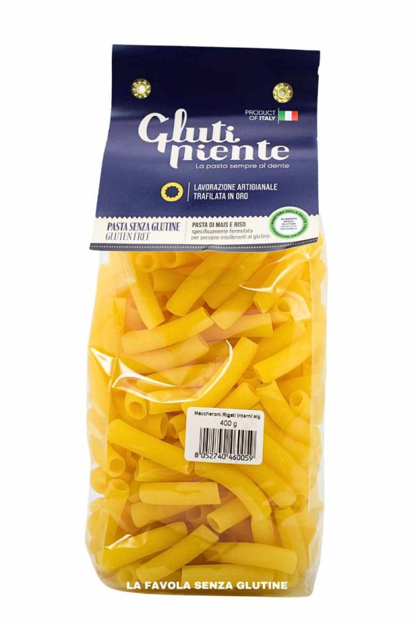 Maccheroni rigati interni gr 400 Glutiniente