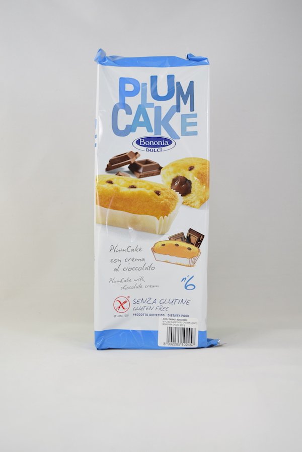 Plumcake con crema di cioccolato gr 45 x 6 Bononia