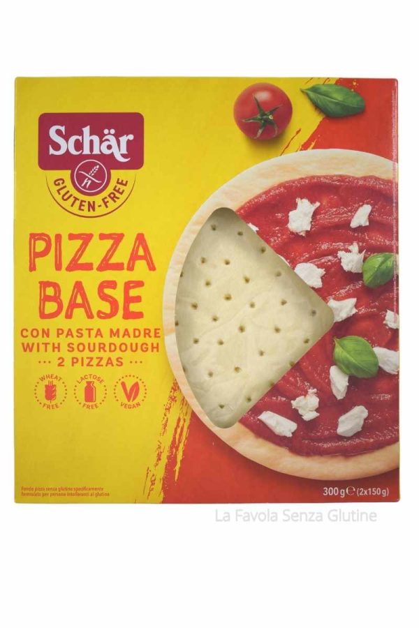 Pizza base senza lattosio vegan gr 150x2 Schar