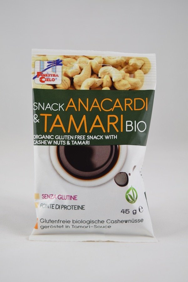 SNACK ANACARDI E TAMARI BIO GR. 45 FINESTRA SUL CIELO