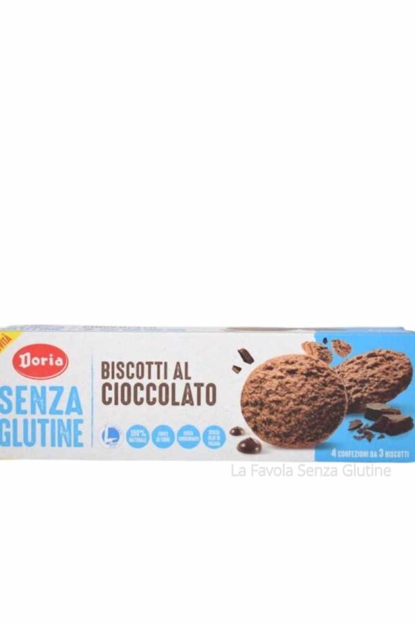 Biscotti al cioccolato senza lattosio gr 37x4 Doria