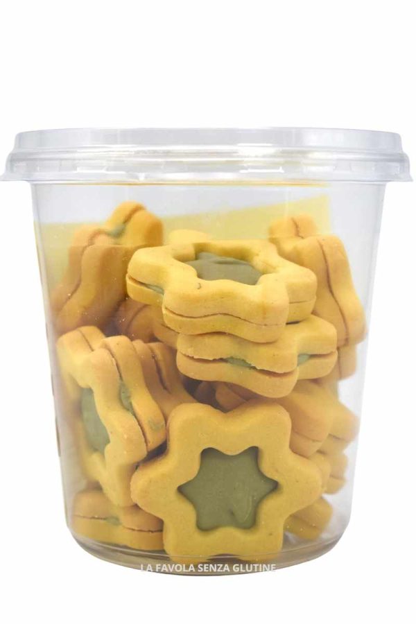 Biscotti fiorellino al pistacchio gr 220 Laboratorio Graziosi