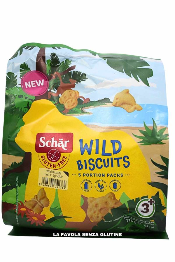 Biscotti wild biscuits senza lattosio gr 23x5 Schar