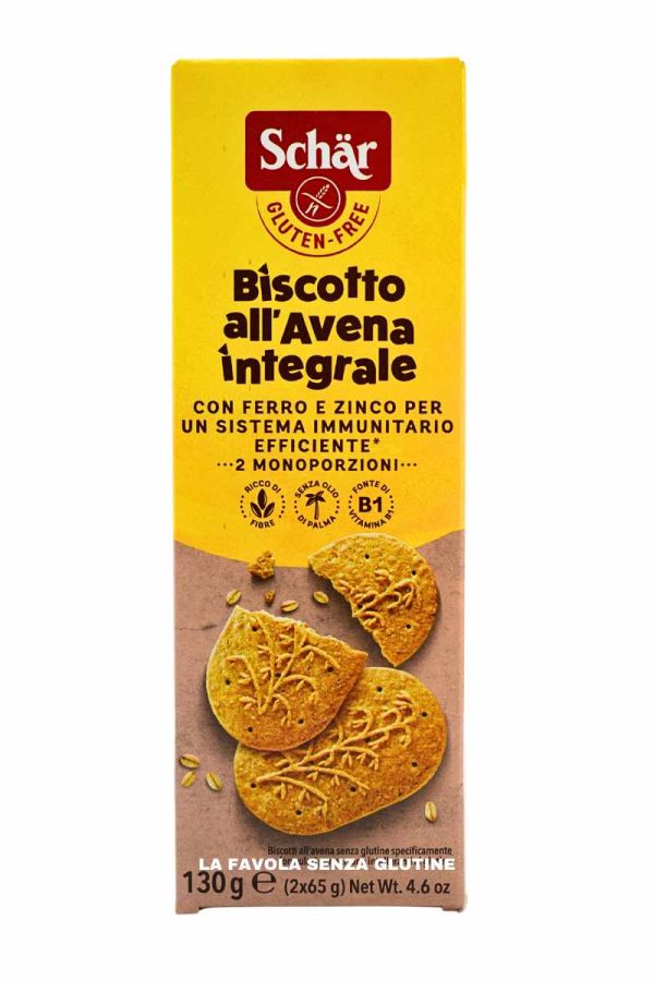 Biscotti all'avena integrale gr 65x2 Schar