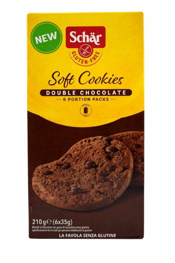 Biscotto soft cookies al cioccolato con gocce di cioccolato gr 35x6 Schar