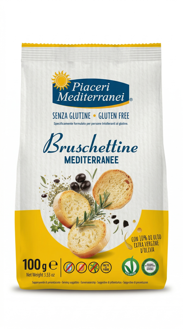 Bruschettine mediterranee gr 100 Piaceri Mediterranei