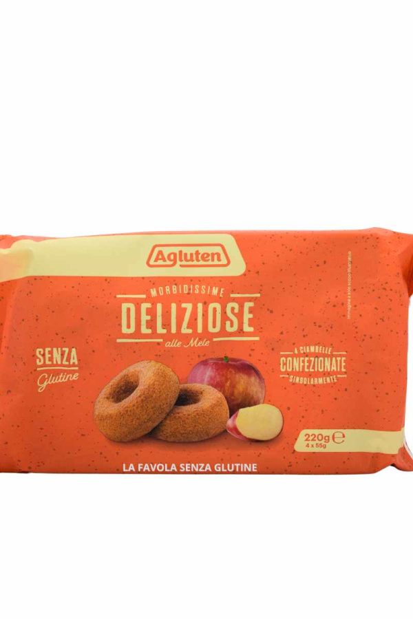 Ciambelle alle mele senza latte gr 55x4 Agluten