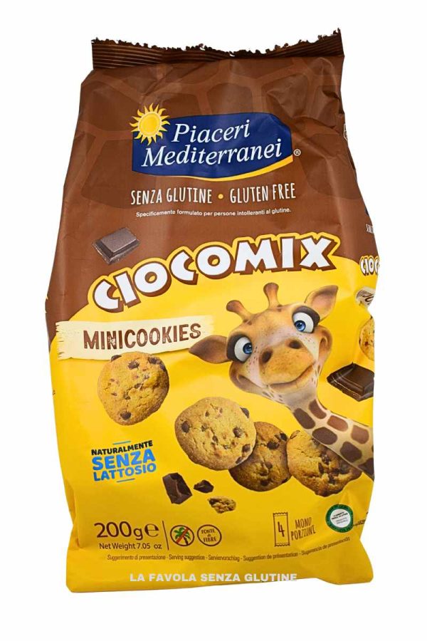 Ciocomix biscotti minicookies senza lattosio gr 50x4 Piaceri Mediterranei