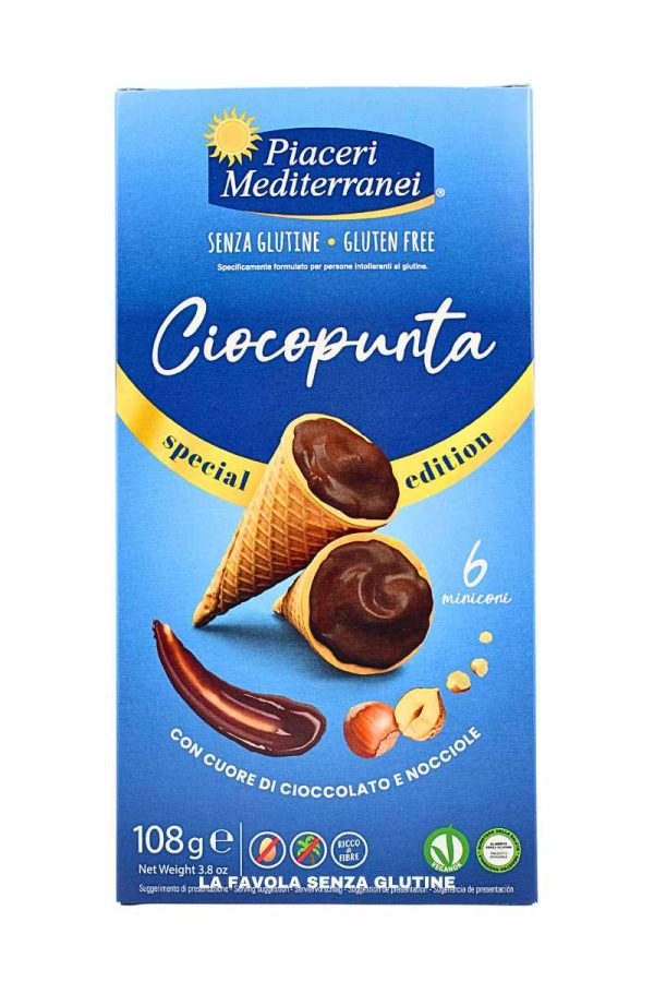 Ciocopunta con cuore di cioccolato e nocciole vegan 108gr Piaceri mediterranei