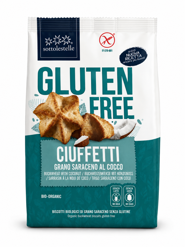 Ciuffetti di grano saraceno e cocco BIO VEGAN gr 200 Sottolestelle