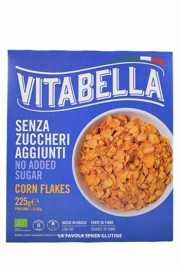 Corn flakes senza zuccheri aggiunti gr 225 Vitabella
