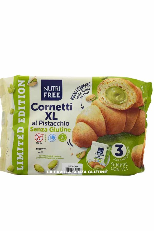 Cornetti XL al pistacchio senza lattosio gr 240 Nutrifree